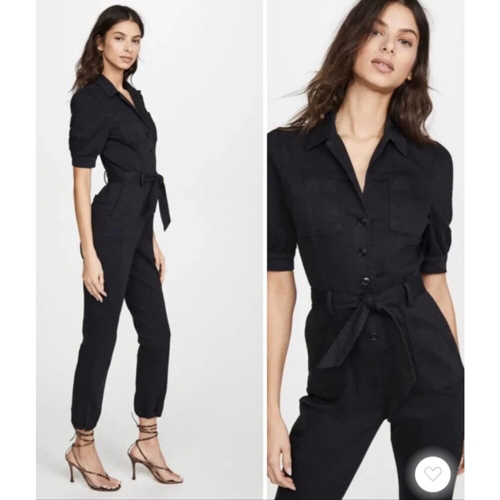 PAIGE Black Utility Jumpsuit - Picture 4 of 14
